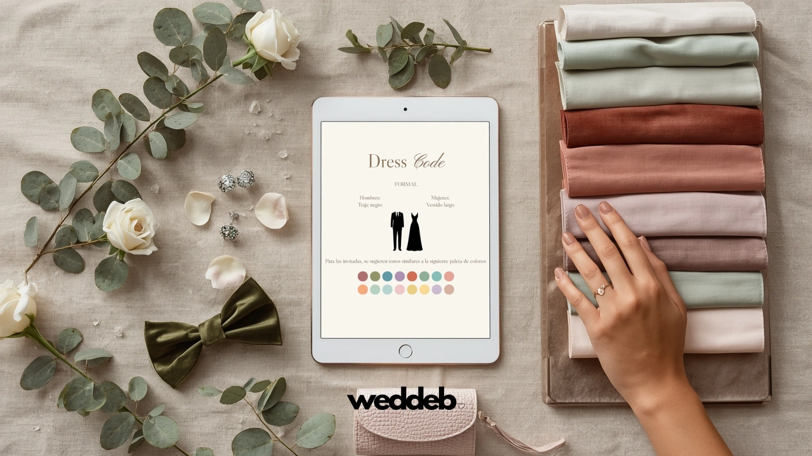 Guía completa de códigos de vestimenta para bodas: cómo elegir el dress code ideal y comunicarlo en tu invitación.