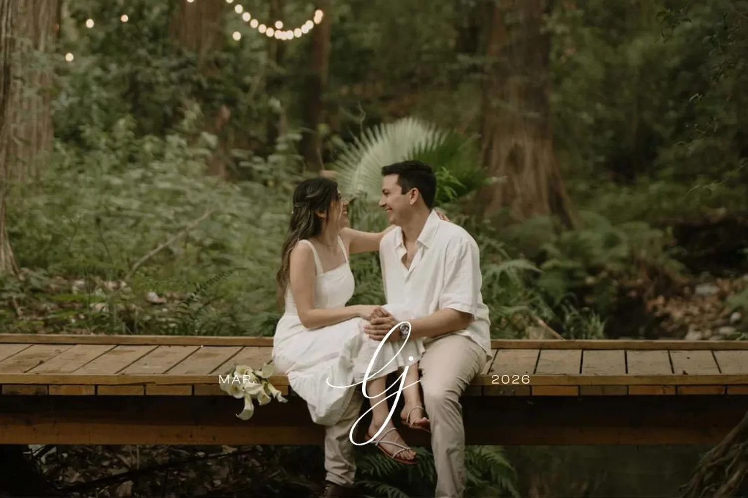 Invitación de boda de Lizzy y Javier, estilo Clásico